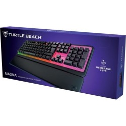 Clavier de jeu - Turtle Beach Magma - Membrane RGB - Noir, touches sil