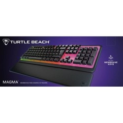 Clavier de jeu - Turtle Beach Magma - Membrane RGB - Noir, touches sil