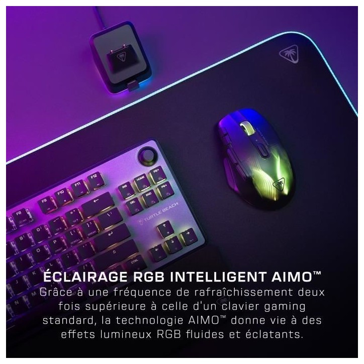 Clavier gaming RGB mécanique magnétique - TURTLE BEACH - Vulcan II TKL Pro - Noir