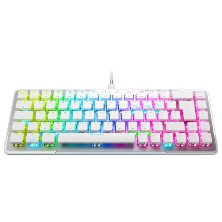 Clavier gaming optique et mécanique filaire Turtle Beach - Vulcan II Mini - Blanc