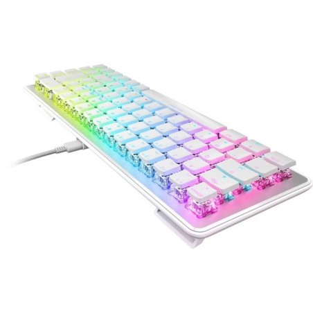 Clavier gaming optique et mécanique filaire Turtle Beach - Vulcan II Mini - Blanc