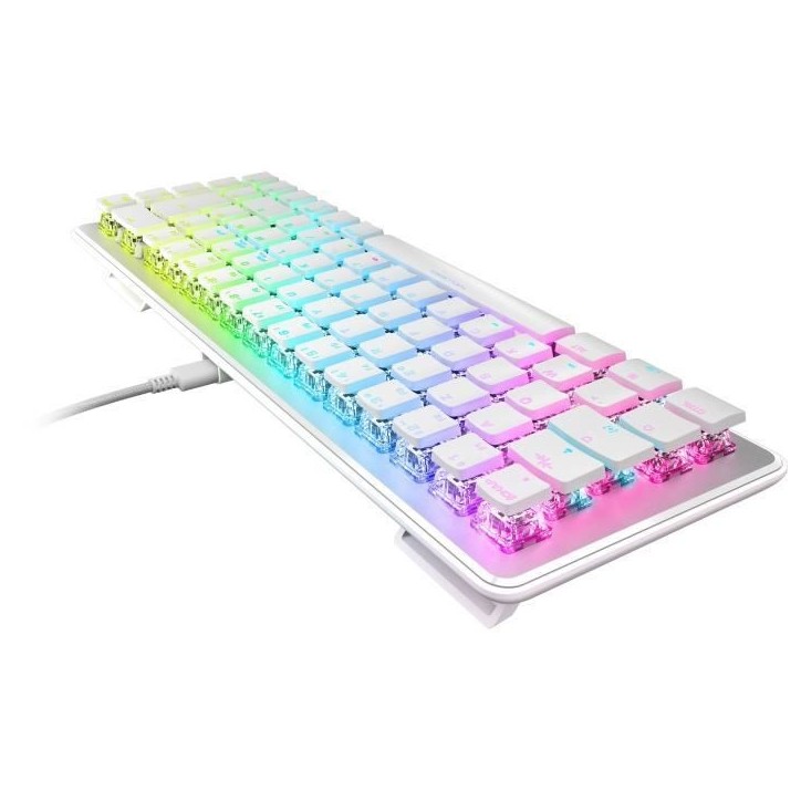 Clavier gaming optique et mécanique filaire Turtle Beach - Vulcan II Mini - Blanc