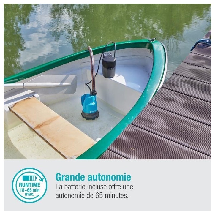 GARDENA Pompe immergée eau claire 200/2 Li-ion 18V P4A– Débit max 2000l/h & pression max 2bar – Extension garantie 5 ans ( GARDENA Pompe immergée eau claire 200/2 Li-ion 18V P4A– Débit max 2000l/h & pression max 2bar – Extension garantie 5 ans (