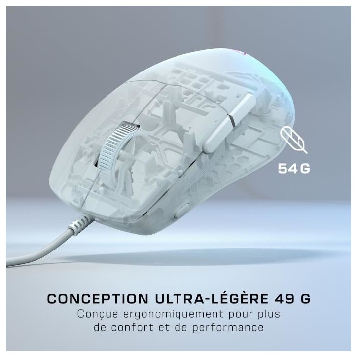 Souris gaming sans fil ultra légere - TURTLE BEACH - Pure SEL - Blanche Souris gaming sans fil ultra légere - TURTLE BEACH - Pure SEL - Blanche