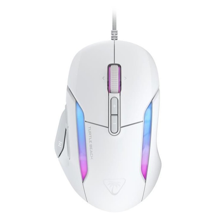 Souris gaming filaire - Turtle Beach Kone™ II - Ultra légere - Blanc, 26 000 DPI, 23 fonctions personnalisables