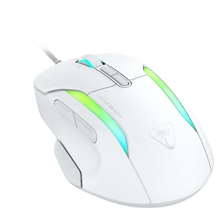 Souris gaming filaire - Turtle Beach Kone™ II - Ultra légere - Blanc, 26 000 DPI, 23 fonctions personnalisables