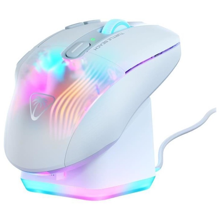 Souris gaming sans fil - TURTLE BEACH - Kone XP Air - Avec station de charge - Blanc