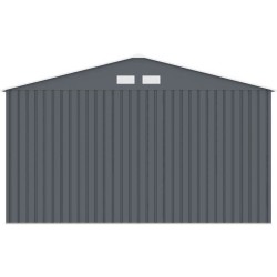 Abri de jardin en métal 12,99 m² - 340 x 382 x 210 cm - NEPTUNE - Ki