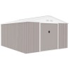 Abri de jardin en métal 12,99 m² - 340 x 382 x 210 cm - NEPTUNE - Ki