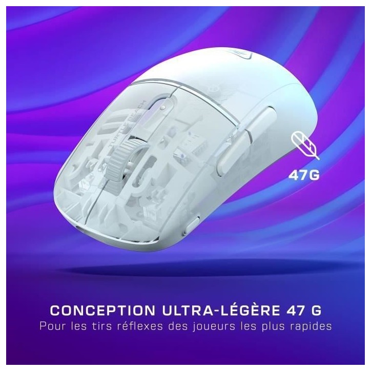 Souris gaming sans fil - TURTLE BEACH - Burst II Air - Blanche