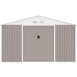 Abri de jardin en métal 12,99 m² - 340 x 382 x 210 cm - NEPTUNE - Ki