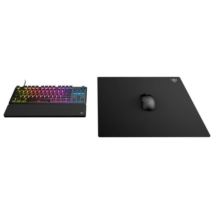 Tapis de souris de jeu - Turtle Beach SenseCore Square - Surface micro-tissée, équilibré, confortable