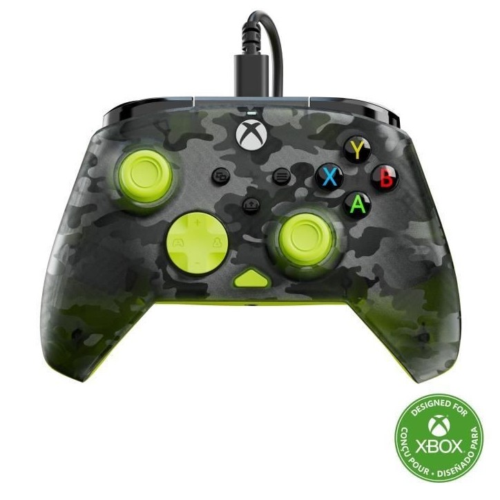 Manette de jeu - Xbox Series X|S, Xbox One et PC - Rematch Core - RGB - Filaire - Camouflage Noir / Jaune - TURTLE BEACH Manette de jeu - Xbox Series X|S, Xbox One et PC - Rematch Core - RGB - Filaire - Camouflage Noir / Jaune - TURTLE BEACH