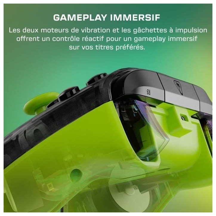 Manette de jeu - Xbox Series X|S, Xbox One et PC - Rematch Core - RGB - Filaire - Camouflage Noir / Jaune - TURTLE BEACH Manette de jeu - Xbox Series X|S, Xbox One et PC - Rematch Core - RGB - Filaire - Camouflage Noir / Jaune - TURTLE BEACH