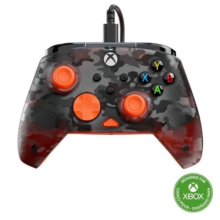 Manette de jeu - Xbox Series X|S, Xbox One et PC - Rematch Core - RGB - Filaire - Camouflage Noir / Orange - TURTLE BEACH Manette de jeu - Xbox Series X|S, Xbox One et PC - Rematch Core - RGB - Filaire - Camouflage Noir / Orange - TURTLE BEACH