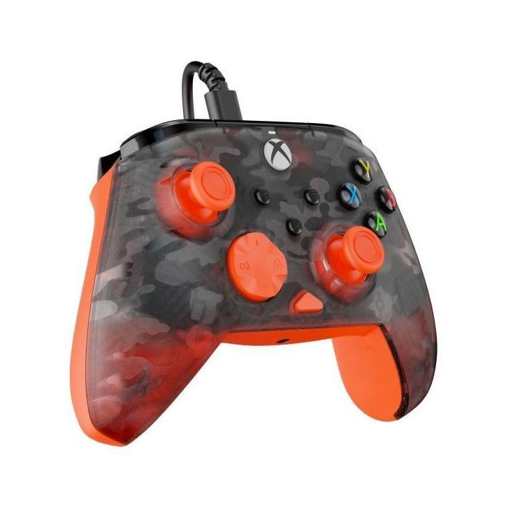 Manette de jeu - Xbox Series X|S, Xbox One et PC - Rematch Core - RGB - Filaire - Camouflage Noir / Orange - TURTLE BEACH Manette de jeu - Xbox Series X|S, Xbox One et PC - Rematch Core - RGB - Filaire - Camouflage Noir / Orange - TURTLE BEACH