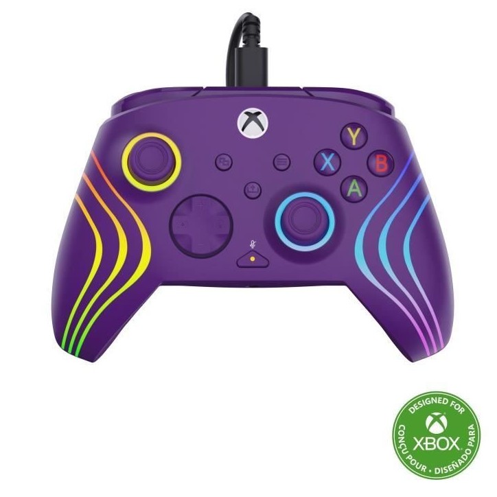 Manette de jeu - Xbox Series X|S, Xbox One et PC - Afterglow Wave - RGB - Filaire - Violet - TURTLE BEACH Manette de jeu - Xbox Series X|S, Xbox One et PC - Afterglow Wave - RGB - Filaire - Violet - TURTLE BEACH