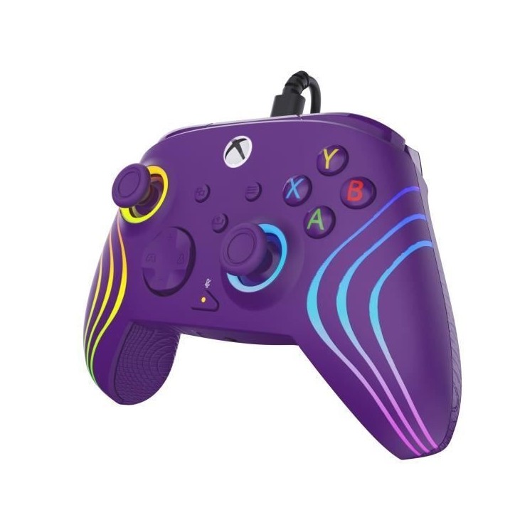 Manette de jeu - Xbox Series X|S, Xbox One et PC - Afterglow Wave - RGB - Filaire - Violet - TURTLE BEACH Manette de jeu - Xbox Series X|S, Xbox One et PC - Afterglow Wave - RGB - Filaire - Violet - TURTLE BEACH