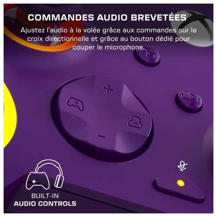 Manette de jeu - Xbox Series X|S, Xbox One et PC - Afterglow Wave - RGB - Filaire - Violet - TURTLE BEACH Manette de jeu - Xbox Series X|S, Xbox One et PC - Afterglow Wave - RGB - Filaire - Violet - TURTLE BEACH