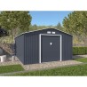 Abri de jardin en métal 15,16 m² - 340 x 446 x 210 - SATURNE - Kit d