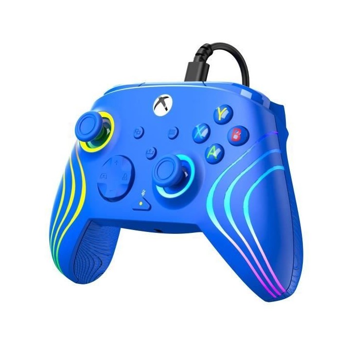 Manette de jeu - Xbox Series X|S, Xbox One et PC - Afterglow Wave - RGB - Filaire - Bleu - TURTLE BEACH Manette de jeu - Xbox Series X|S, Xbox One et PC - Afterglow Wave - RGB - Filaire - Bleu - TURTLE BEACH