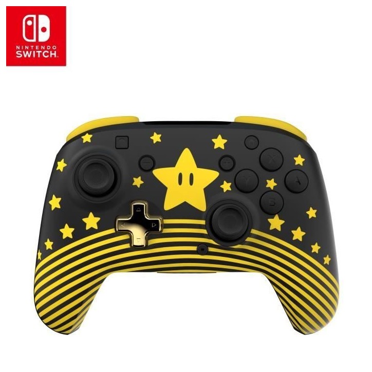 Manette gaming sans fil pour Nintendo Switch™ - TURTLE BEACH - TBC-8101-75 - Rematch™ Super Mario Star