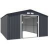 Abri de jardin en métal 15,16 m² - 340 x 446 x 210 - SATURNE - Kit d