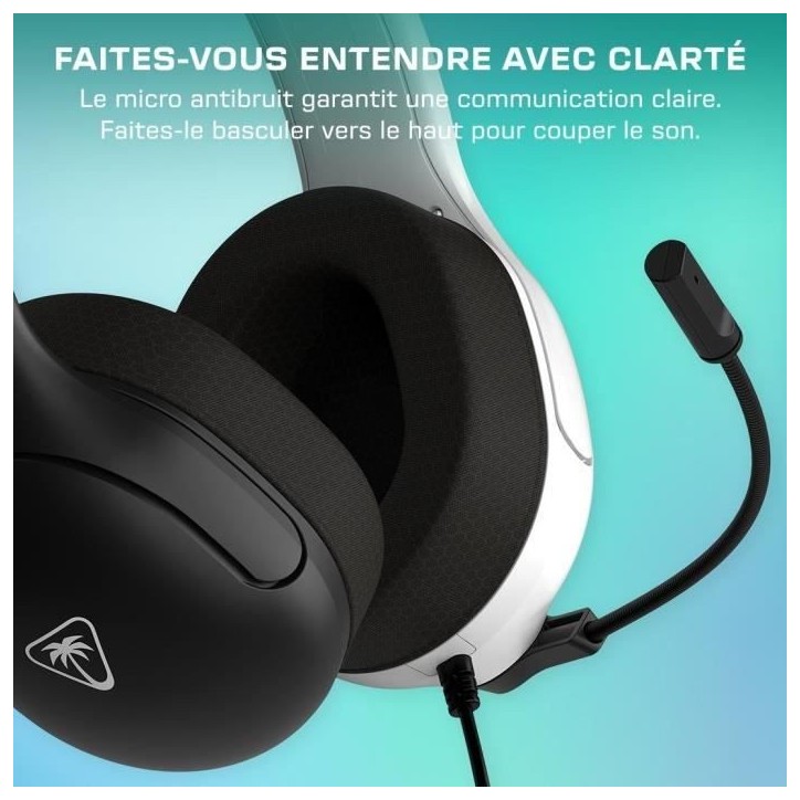 Casque Gaming filaire - TURTLE BEACH - Nintendo Switch - Airlite Fit - Noir et Blanc Casque Gaming filaire - TURTLE BEACH - Nintendo Switch - Airlite Fit - Noir et Blanc