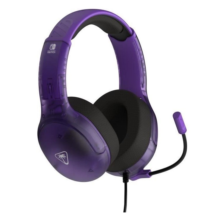Casque Gaming filaire - TURTLE BEACH - Nintendo Switch - Airlite Fit - Violet Fantôme Casque Gaming filaire - TURTLE BEACH - Nintendo Switch - Airlite Fit - Violet Fantôme