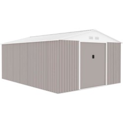 Abri de jardin en métal 15,16 m² - 340 x 446 x 210 - SATURNE - Kit d