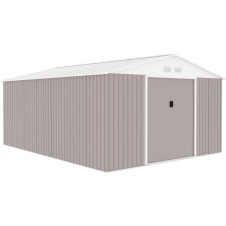 Abri de jardin en métal 15,16 m² - 340 x 446 x 210 - SATURNE - Kit d