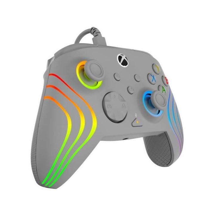 TURTLE BEACH Manette de jeu - Xbox Series X|S, Xbox One et PC - Afterglow Wave - RGB Filaire Gris TURTLE BEACH Manette de jeu - Xbox Series X|S, Xbox One et PC - Afterglow Wave - RGB Filaire Gris