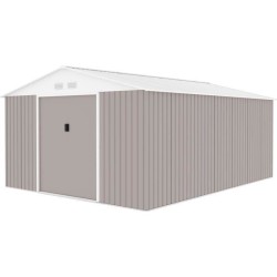 Abri de jardin en métal 15,16 m² - 340 x 446 x 210 - SATURNE - Kit d