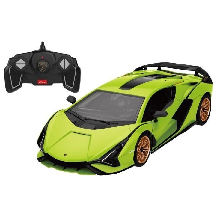 Voiture Télécommandée - TURBO CHALLENGE - Lamborghini Sian - 1/18 - Vert - 85 pieces a monter Voiture Télécommandée - TURBO CHALLENGE - Lamborghini Sian - 1/18 - Vert - 85 pieces a monter