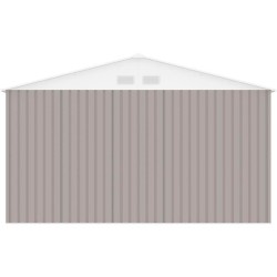 Abri de jardin en métal 15,16 m² - 340 x 446 x 210 - SATURNE - Kit d