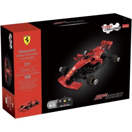 Kit Montage Ferrari SF 1000 - TURBO CHALLENGE - Voiture Télécommandée - Rouge - 1/16