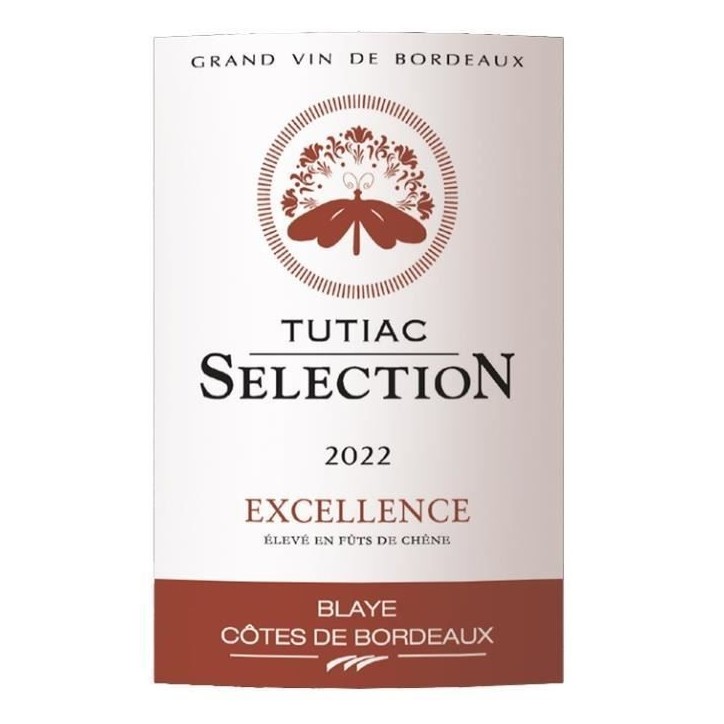 Magnum Tutiac Sélection Excellence 2022 Blaye Côtes de Bordeaux - Vin rouge de Bordeaux