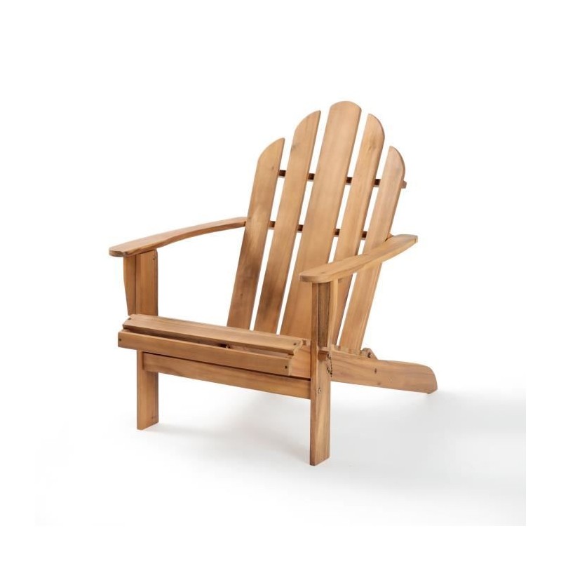 Fauteuil de jardin pliable en bois d'Acacia FSC - 72,5 x 89,5 x H.94 c Fauteuil de jardin pliable en bois d'Acacia FSC - 72,5 x 89,5 x H.94 c