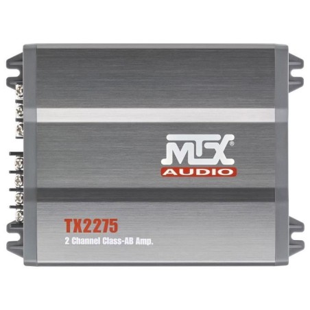 MTX TX2275 Amplificateur voiture 2x110W RMS 2 ou 1x220W RMS 4 Filtres actifs variables Entrées haut niveau