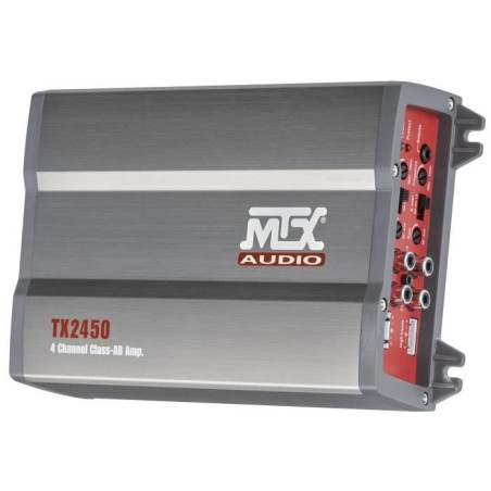 Amplificateur - MTX AUDIO - 4 canaux classe-AB 4x50Wrms - 4O ou 4x 75Wrms - 2O avec filtre actif variable