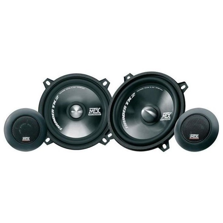MTX TX250S Haut-parleurs voiture Kit 2 voies 13cm 55W RMS 4O tweeter néodyme 25mm dôme soie membrane polypropylene MTX TX250S Haut-parleurs voiture Kit 2 voies 13cm 55W RMS 4O tweeter néodyme 25mm dôme soie membrane polypropylene
