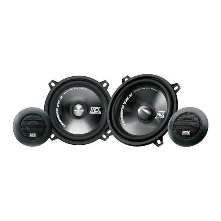 MTX TX250S Haut-parleurs voiture Kit 2 voies 13cm 55W RMS 4O tweeter néodyme 25mm dôme soie membrane polypropylene MTX TX250S Haut-parleurs voiture Kit 2 voies 13cm 55W RMS 4O tweeter néodyme 25mm dôme soie membrane polypropylene