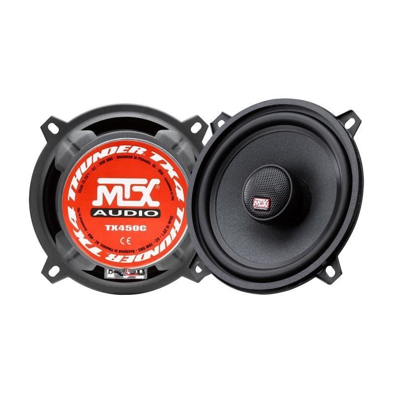 MTX TX450C Haut-parleurs voiture Coaxiaux 2 voies 13cm 70W RMS 4 membr