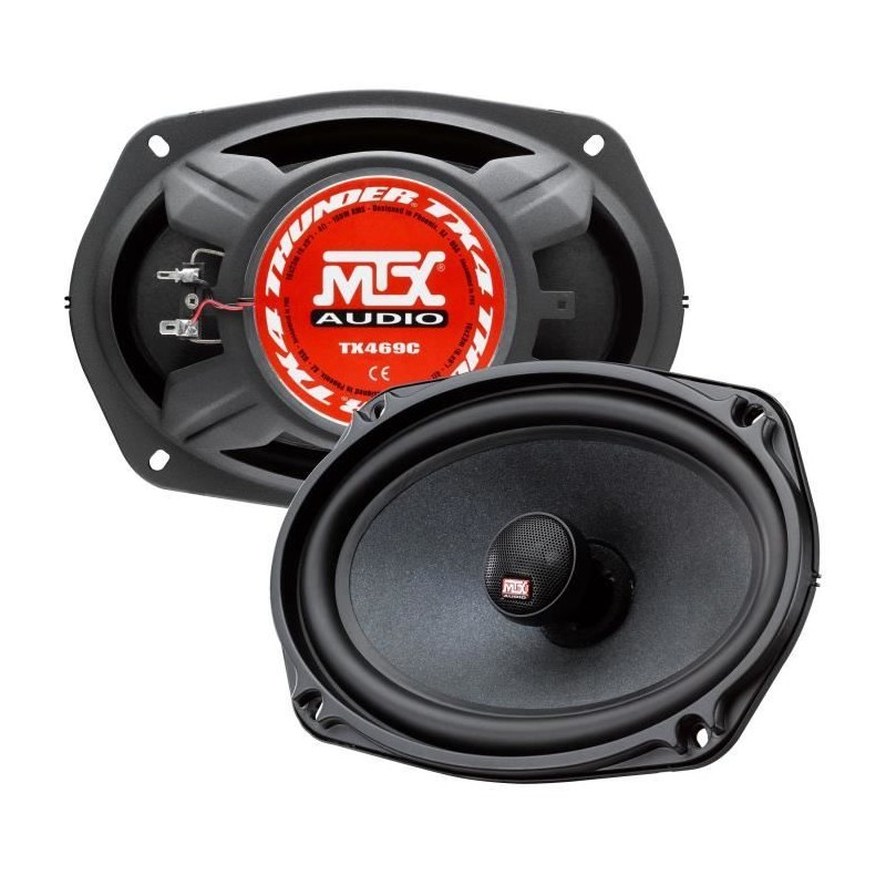 Coaxiaux 2 voies - MTX AUDIO - 16x23cm (6x9) - 4O - 100Wrms - Bobine Coaxiaux 2 voies - MTX AUDIO - 16x23cm (6x9) - 4O - 100Wrms - Bobine