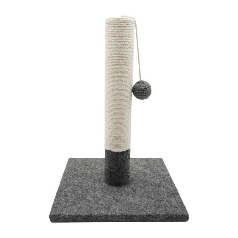 Poteau griffoir - TYROL - 404113 - Simple - Gris et blanc - 42cm Poteau griffoir - TYROL - 404113 - Simple - Gris et blanc - 42cm