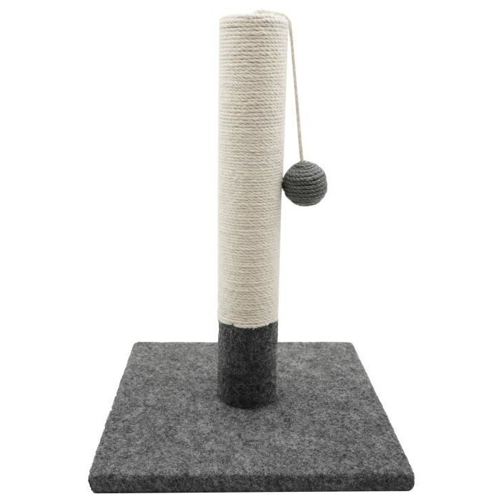 Poteau griffoir - TYROL - 404113 - Simple - Gris et blanc - 42cm Poteau griffoir - TYROL - 404113 - Simple - Gris et blanc - 42cm
