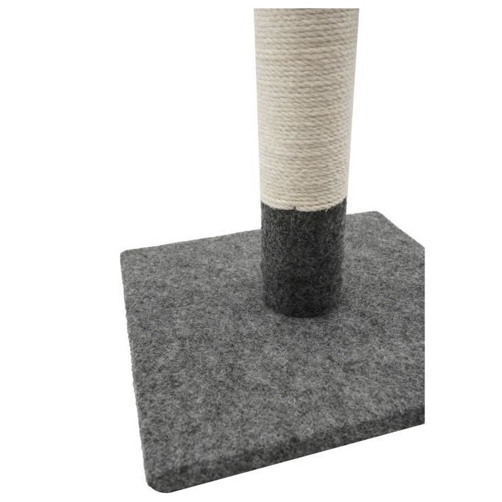 Poteau griffoir - TYROL - 404113 - Simple - Gris et blanc - 42cm Poteau griffoir - TYROL - 404113 - Simple - Gris et blanc - 42cm