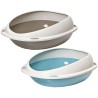 Bac a litiere - AIMÉ - Oval avec rebord amovible - Pour Chat - 45 x 3