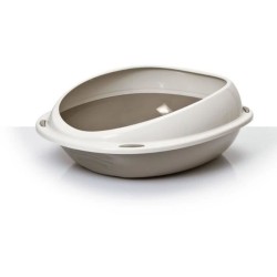 Bac a litiere - AIMÉ - Oval avec rebord amovible - Pour Chat - 45 x 3