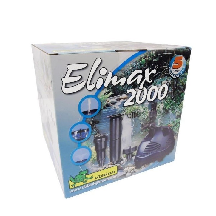 Ubbink Pompe de fontaine d'étang Elimax 2000 1351311 403746 Ubbink Pompe de fontaine d'étang Elimax 2000 1351311 403746